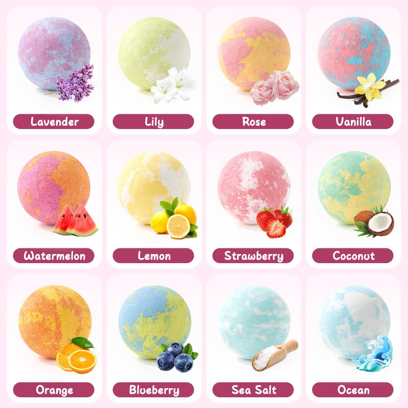 Toylink Bath Bombs for Kids with Surprise Inside for Girls Boys, 12 Pack Kids Bath Bombs with Dog & Cat Toys Pretend Playset Handmade Bubble Bath Fizzies Birthday Christmas Gift Set - Image 3