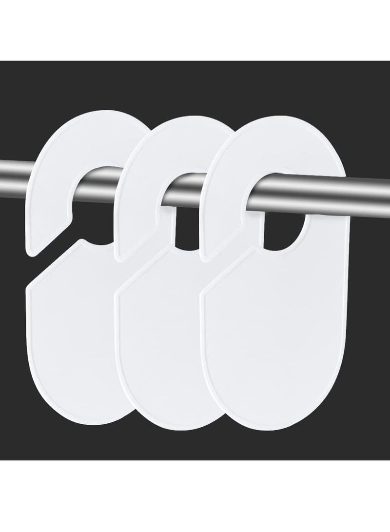 SYOSI Clothing Rack Size Dividers 16 Pack Large Oval Blank Hanger Closet Dividers Writable Clothing Dividers Tags for Cloth Store Closet Cloth Home Reusable - Image 5