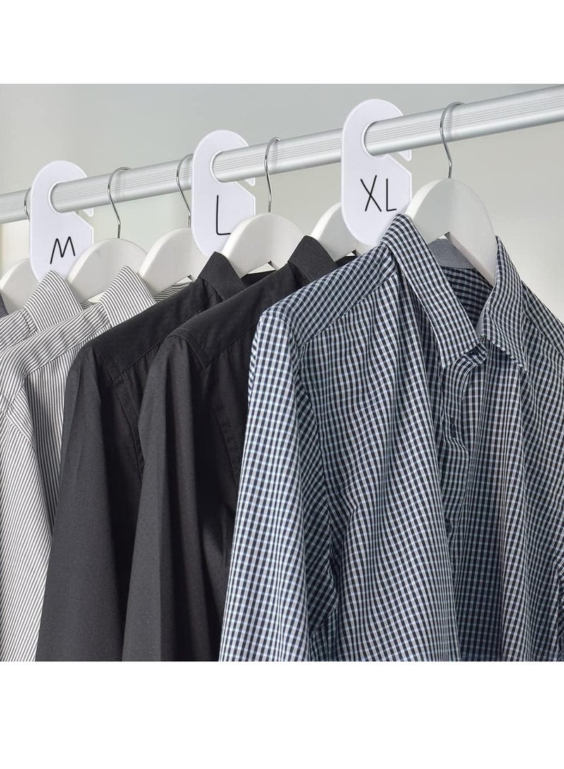 SYOSI Clothing Rack Size Dividers 16 Pack Large Oval Blank Hanger Closet Dividers Writable Clothing Dividers Tags for Cloth Store Closet Cloth Home Reusable - Image 2