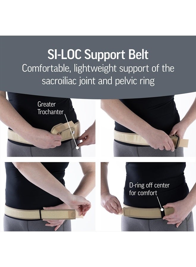 OPTP حزام دعم SI-LOC - حزام دعم أسفل الظهر للنساء والرجال؛ يوفر دعم العجز، دعم مفصل SI، تخفيف آلام أسفل الظهر والحوض - صغير/متوسط - Image 3