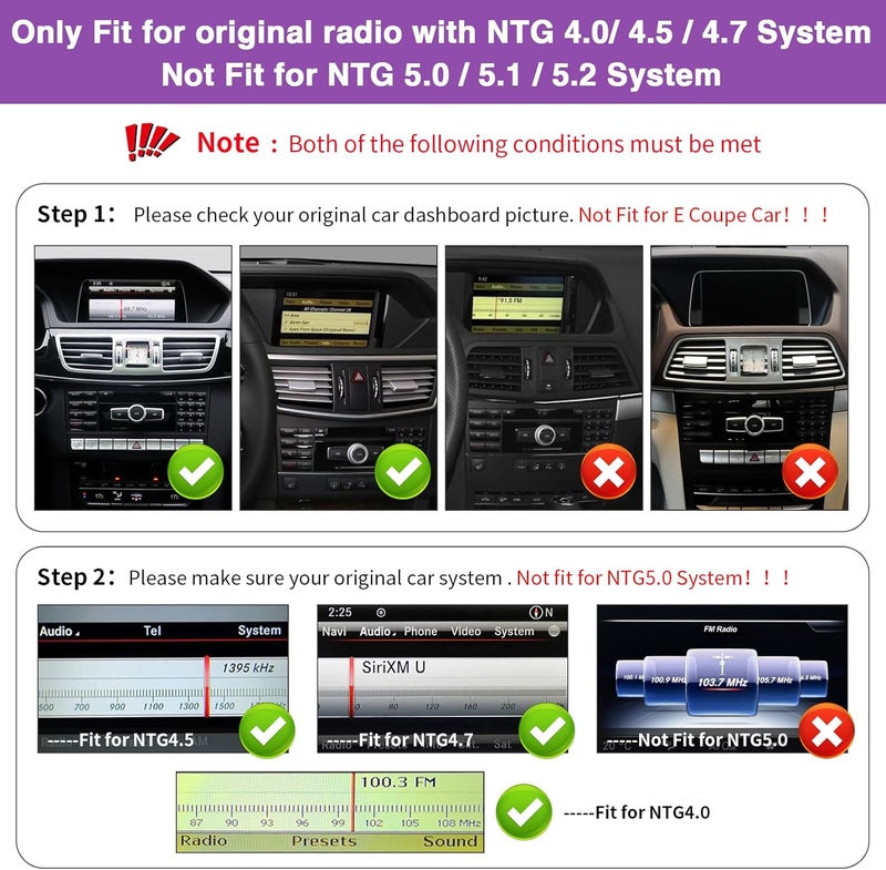 ninetom Android 13 Car Radio - 12.3" Touchscreen with 8GB RAM and 256GB Storage for Mercedes Benz E Class S212 W212 (2009-2014) - Image 3