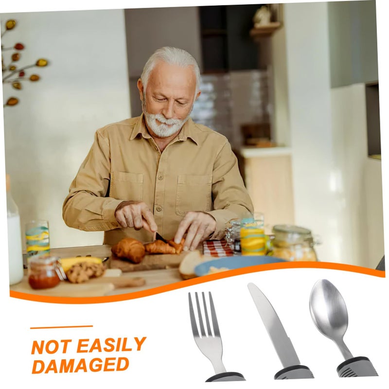 Multiuse Elderly Eating Cutlery Set Easy Use Tableware Disabled - Image 4