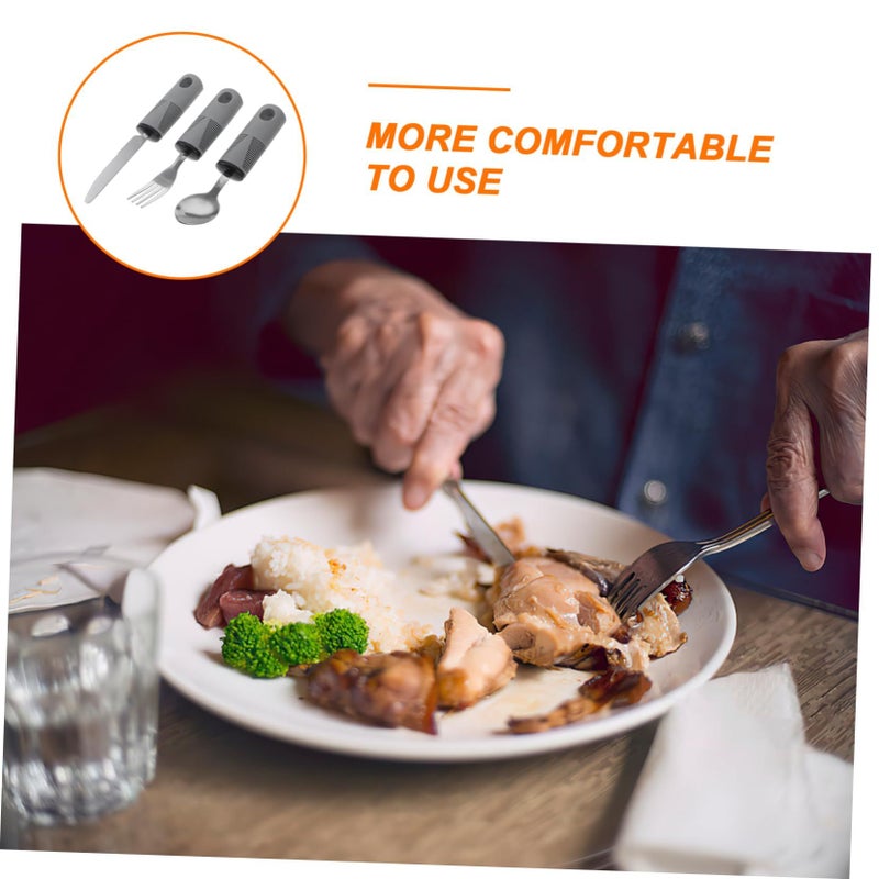 Multiuse Elderly Eating Cutlery Set Easy Use Tableware Disabled - Image 5