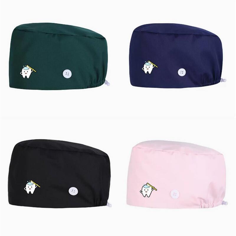 Dentist Work Cap Men'S Nursing Cap Women'S Adjustable Buckle Nurse Operating Room Oral Physician Cap Surgeon Round Cap - Image 4