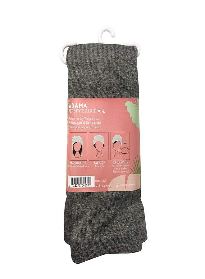 أداما قبعة أداما الصوفية المبطنة بالساتان، فائقة النعومة، أنيقة وعصرية، بطانة من الساتان تمنع التقصف والتشابك، حماية للشعر ليلاً ونهاراً، رمادي، مقاس قياسي - Image 4