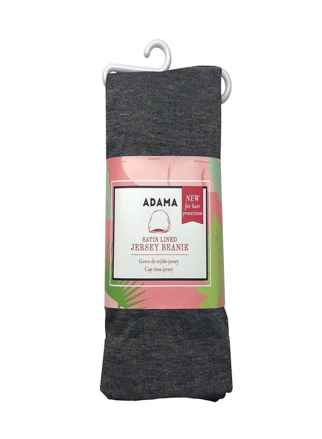 أداما قبعة أداما الصوفية المبطنة بالساتان، فائقة النعومة، أنيقة وعصرية، بطانة من الساتان تمنع التقصف والتشابك، حماية للشعر ليلاً ونهاراً، رمادي، مقاس قياسي - Image 3