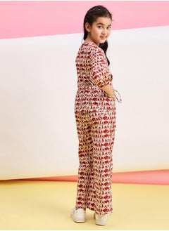 Stylo Bug Animal Print 3/4 Sleeves Top & Pants Set by Styli  - Image 4