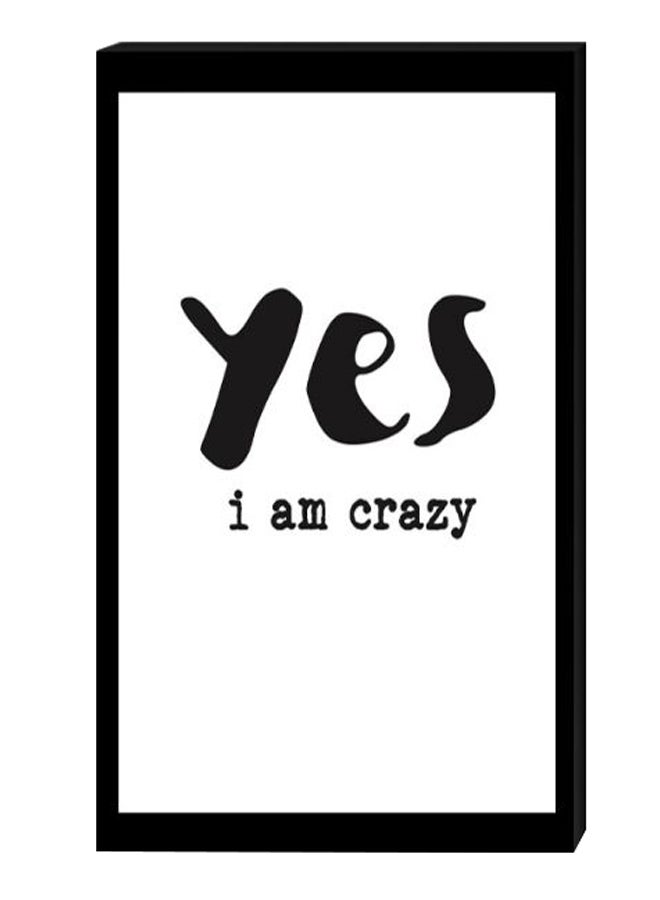 RYN Modern Wall Decor Painting With Inner Frame Black/White 40 x 60centimeter - Image 2