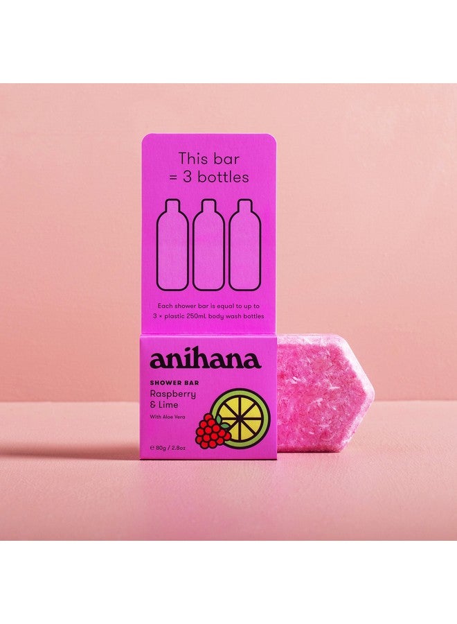 ANIHANA Solid Shower Soap Bar | Gentle Cleansing Moisturizing & Nourishing | Natural Body Wash | Raspberry And Lime | 2.8 Oz - Image 1