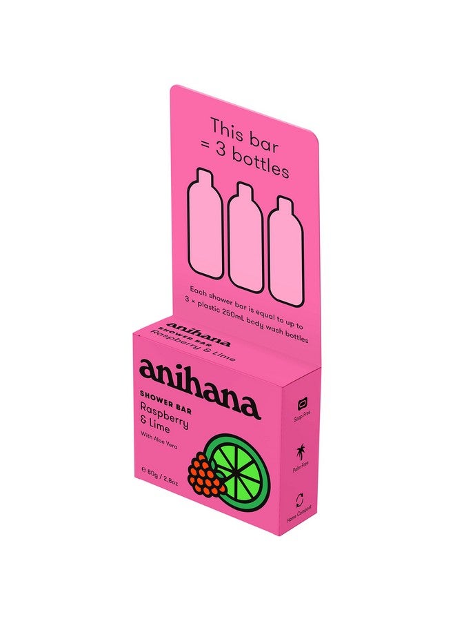 ANIHANA Solid Shower Soap Bar | Gentle Cleansing Moisturizing & Nourishing | Natural Body Wash | Raspberry And Lime | 2.8 Oz - Image 4