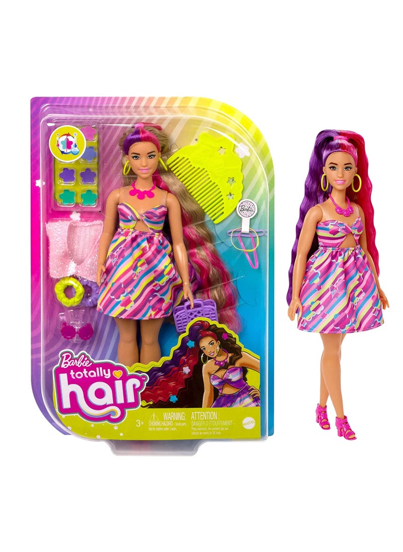 Barbie Totally Hair Fashion Doll Curvy 