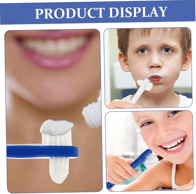 8Pcs Double Sided Denture Brush with Firm and Soft Bristles for False Teeth Cleaning - Image 4