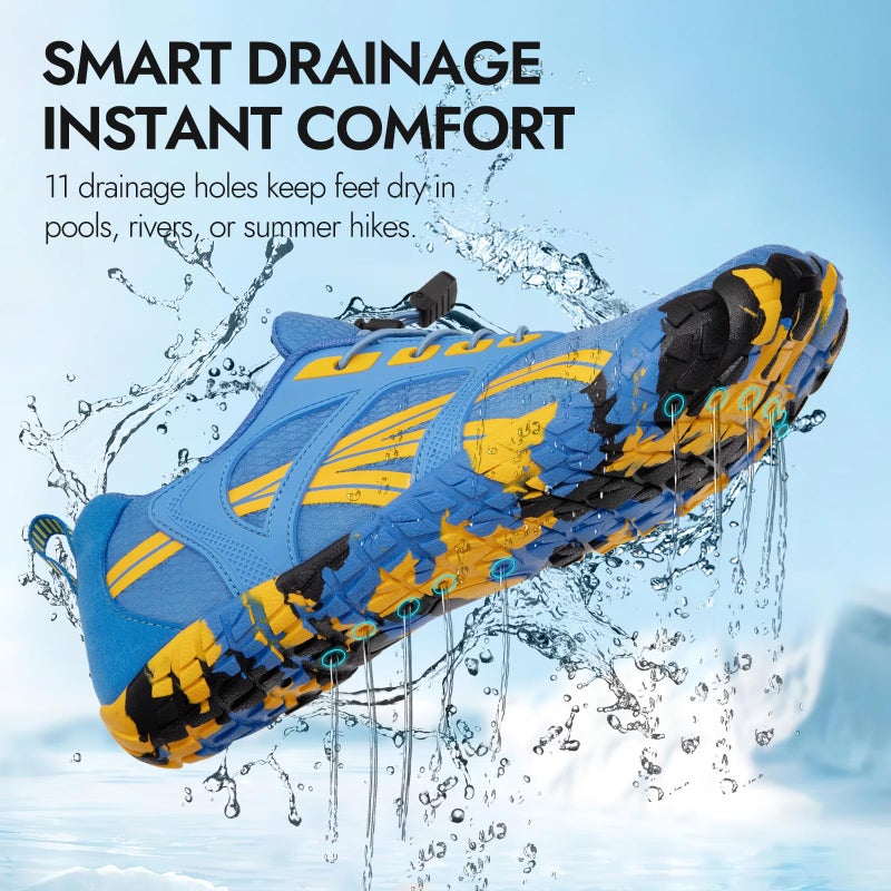 ATHMILE Barefoot Shoes Women Water Shoes Wide Toe Non-Slip Aqua Beach Quick-Dry for Swim Kayak Lake Pool River Hiking Surfing Boating Fishing Diving Cruise Ship Essentials - Image 5