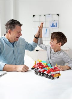 GROIC 6 In 1, 134 Pieces Firefighter Construction Building Block toy Set  - Image 3