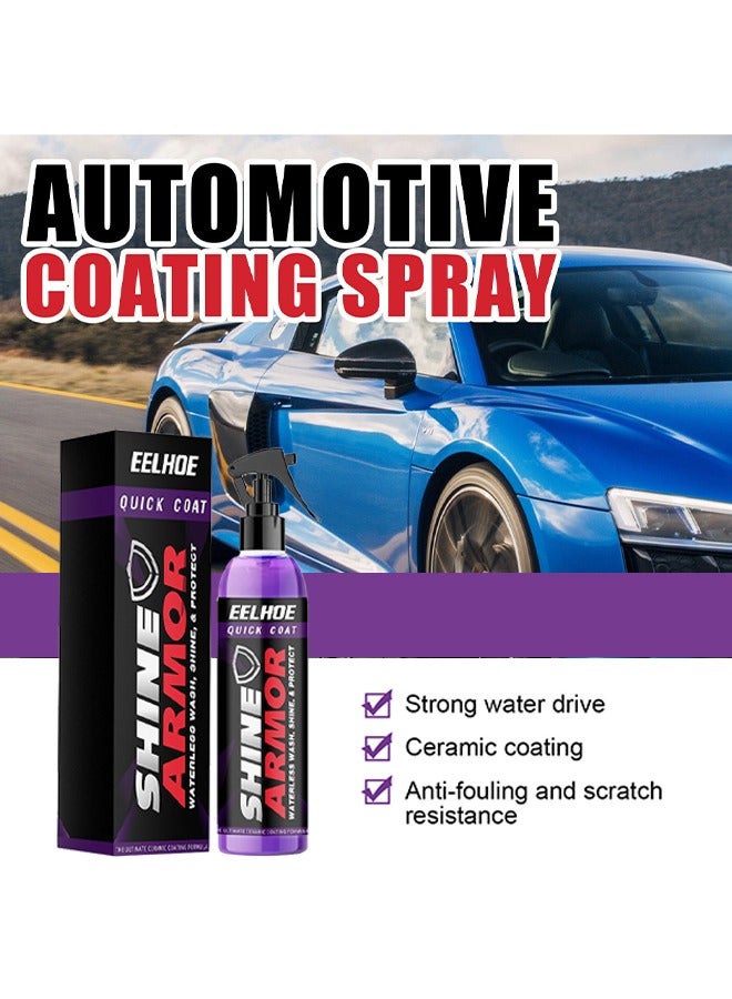 EELHOE Shine Armor，Fast car Ceramic Coating Spray, Plastic Parts refurbisher, Fast fine Scratch Repair, car Scratch Nano Repair Spray,High Protection Crystal Coating 100ml - Image 5