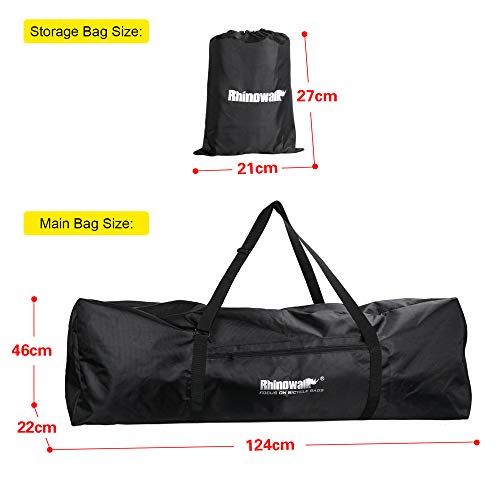 Rhinowalk Foldable E-scooter Carrying Bag Portable Electric Scooter Storage Bag Transport Case for Outdoor Travel Riding Commuting (Black - 48.8" x 8.7" x 18.1") - Image 2