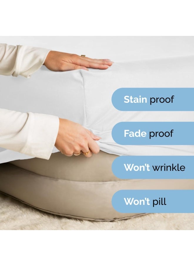 CGK Unlimited - Extra Deep Pocket Fitted Sheet Single Fitted Sheet Only Extra Deep Pockets Queen Size Sheets Fits 18 In To 24 In Mattress Extra Deep Queen Fitted Sheet Deep Pockets That Actually Fits - Image 1