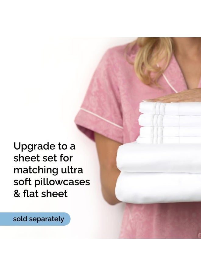 CGK Unlimited - Extra Deep Pocket Fitted Sheet Single Fitted Sheet Only Extra Deep Pockets Queen Size Sheets Fits 18 In To 24 In Mattress Extra Deep Queen Fitted Sheet Deep Pockets That Actually Fits - Image 1