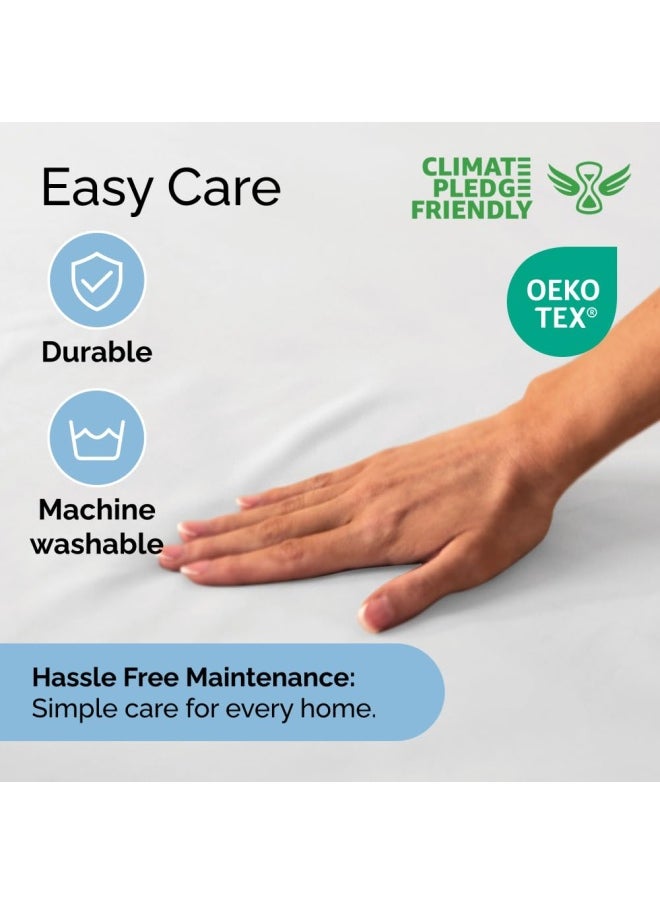 CGK Unlimited - Extra Deep Pocket Fitted Sheet Single Fitted Sheet Only Extra Deep Pockets Queen Size Sheets Fits 18 In To 24 In Mattress Extra Deep Queen Fitted Sheet Deep Pockets That Actually Fits - Image 1