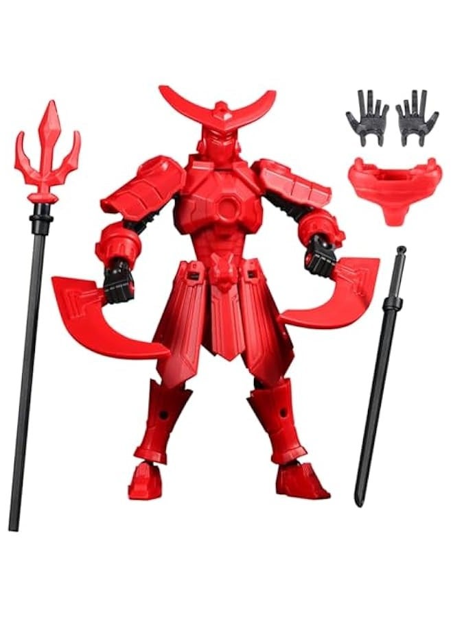T13 Action Figure, 3D Printed Human Body Model, Robot Action Figure,Multi-Joint Movable Robot, PVC Model Full Body Mobile Robot Desktop Decoration - Image 2