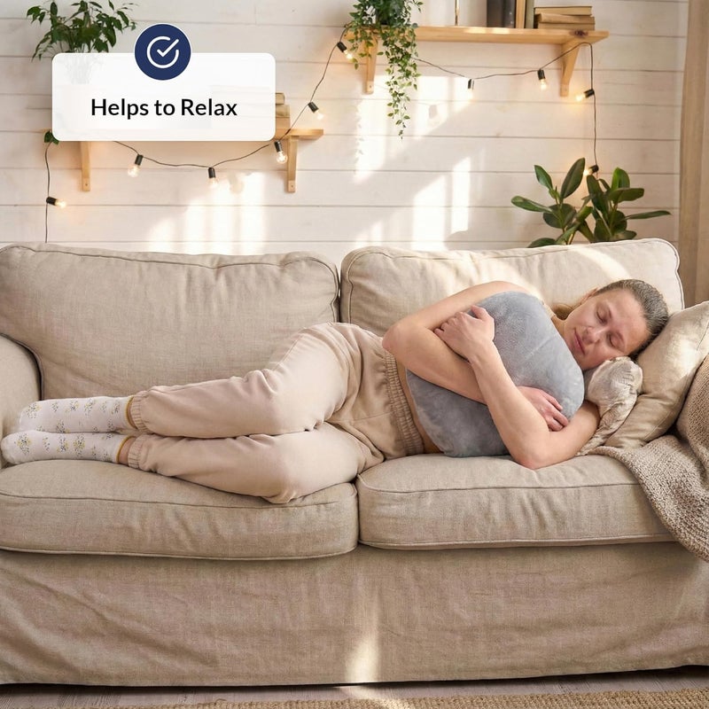 ODOXIA Weighted Pillow for Adults 2.7 KG | 30 * 30 CM | Sleep Better & Feel Calm | Weighted Body Pillow for Anxiety | Sleeping Hugging Pillows for Adults | Helps to Focus | Soft & Washable Cover - Image 4