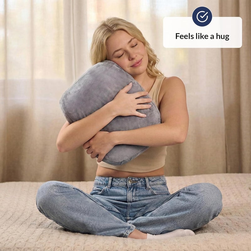 ODOXIA Weighted Pillow for Adults 2.7 KG | 30 * 30 CM | Sleep Better & Feel Calm | Weighted Body Pillow for Anxiety | Sleeping Hugging Pillows for Adults | Helps to Focus | Soft & Washable Cover - Image 2