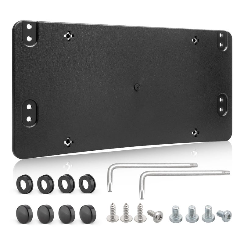 RED WOLF Rear License Plate Bracket Fit for 20082023 MercedesBenz Replace for Tail Bumper Car Tag Holder Frame Replace OE 1698170211 A0008101711 wMounting Screws Cover Wrench