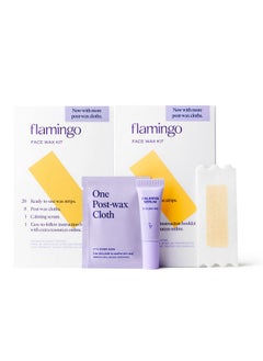 FLAMINGO Lamingo Women’S Face Waxing Kit 40 Wax Strips  - Image 2