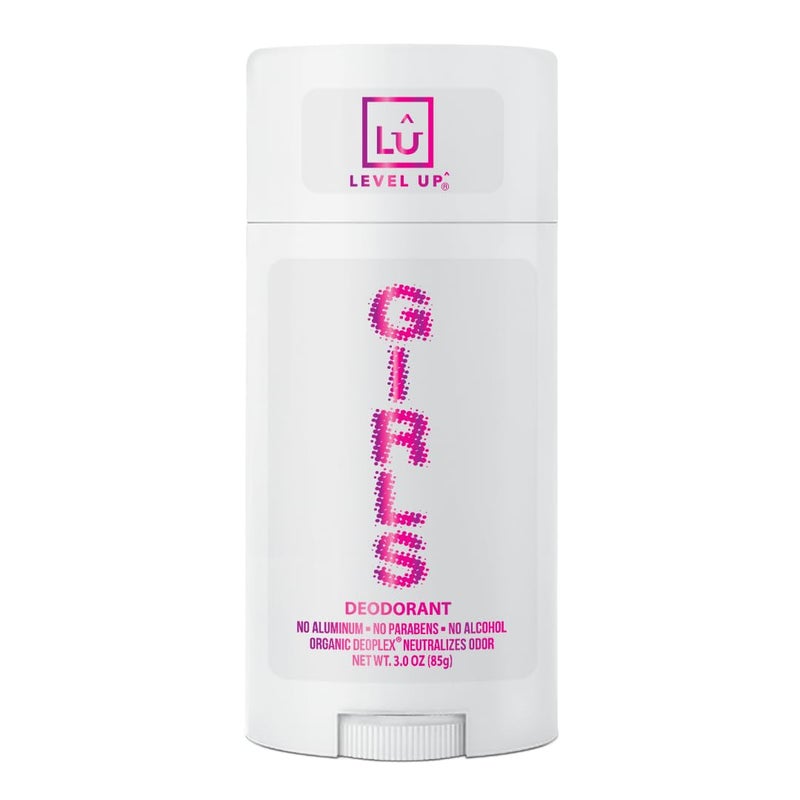 Level Up Girls Deodorant: Aluminum-Free, Alcohol-Free, Paraben-Free, 24 Hr Odor Protection, Clean Fresh Scent, Kids & Tweens, Made in the USA - Image 1