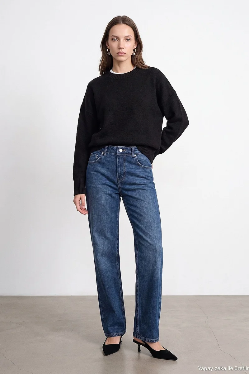 DILVIN Women's Cotton Jeans