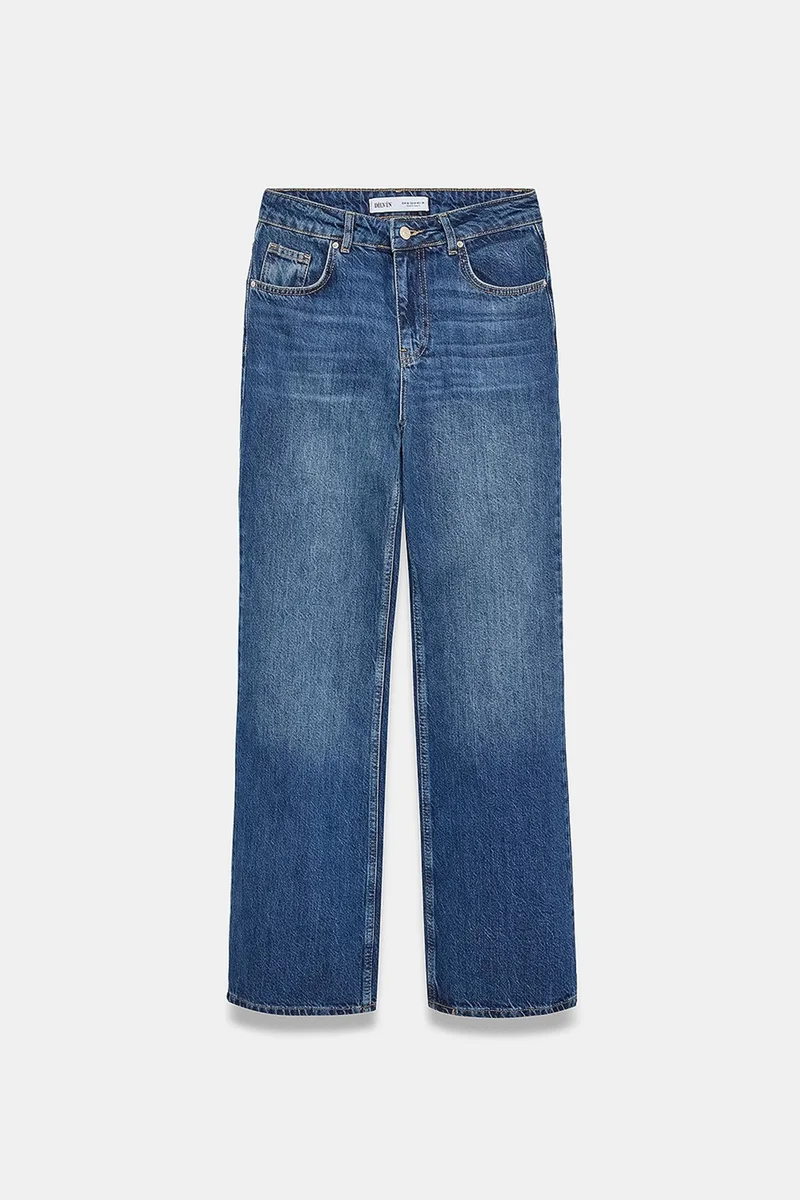Dilvin Mid Blue Denim DILVIN Women's Cotton Jeans for Women | Best Price UAE