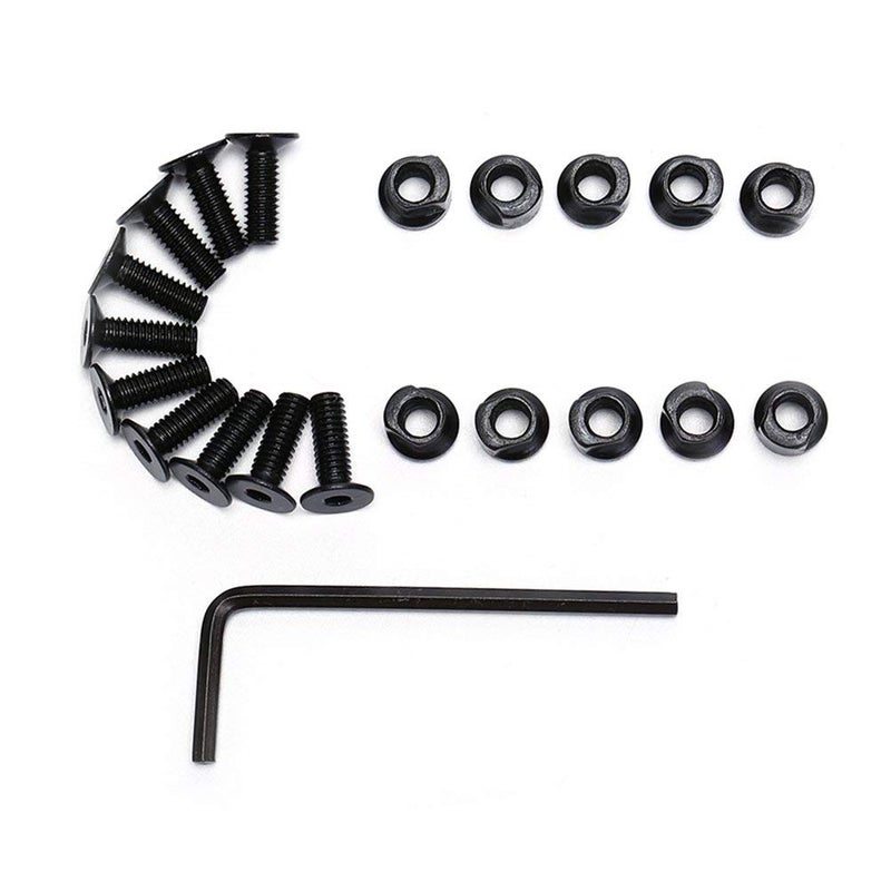 Gotical 360 Tactical 10 Sets Keymod Screw and Nut Replacement Set for Railed Parts (10 x Screws and 10 x Nuts) - Image 2