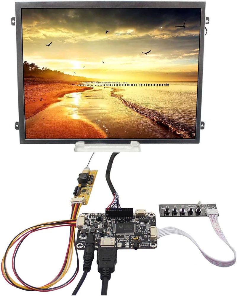 VSDISPLAY 10.4" 10.4 Inch 1024X768 500nit IPS LCD Display VS104T-003A with Audio LCD Controller Board - Image 1