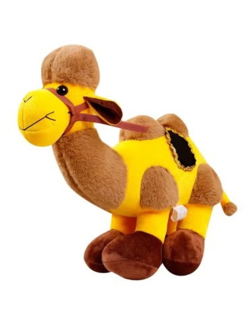 لوكاداه لعبة جمل صحراوي محشوة، حيوان محشو من القطيفة، لعبة جمل قطيفة رائعة، حيوان محشو ناعم ومحبب كهدية عيد ميلاد للأطفال (متعدد الألوان) - Image 1