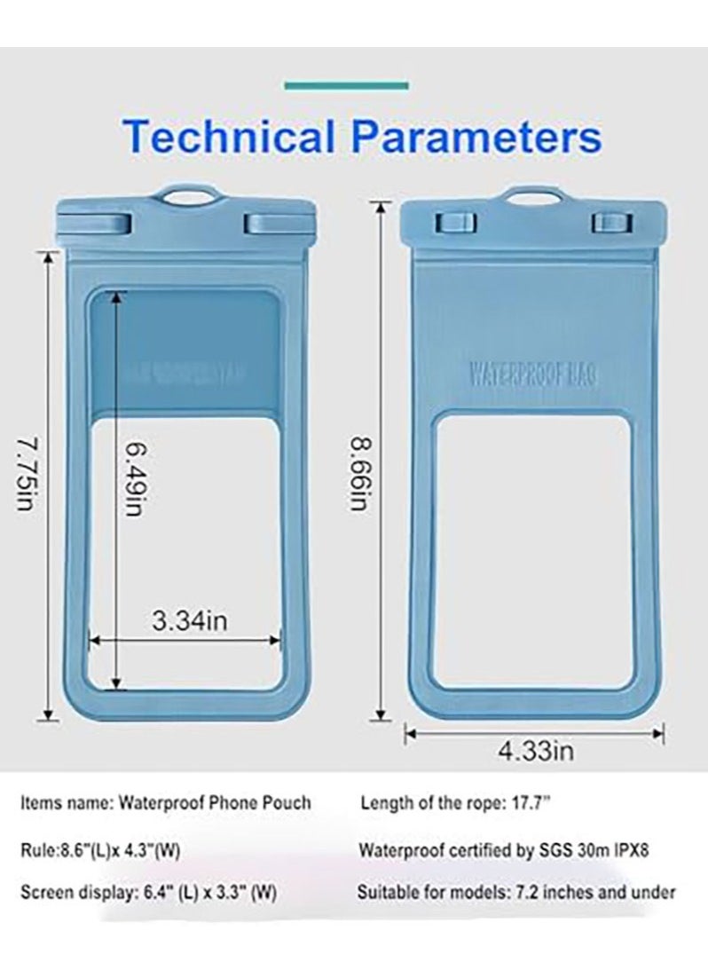 Bukela - Mobile Phone Waterproof Bag Can Touch Screen Swimming Waterproof Mobile Phone Cover for Takeaway Special Mobile Phone Sealed Bag Rider Waterproof Bag - Image 1