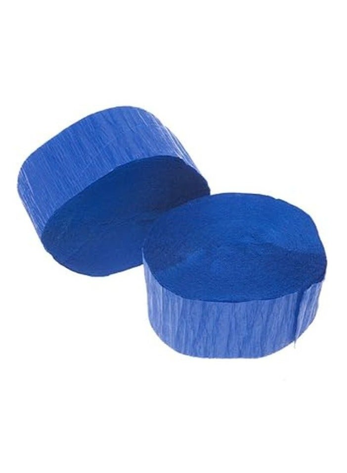 Terabyte CREPE PAPER STREAMER (PACK OF 24) 1.5INCH BLUE - Image 2