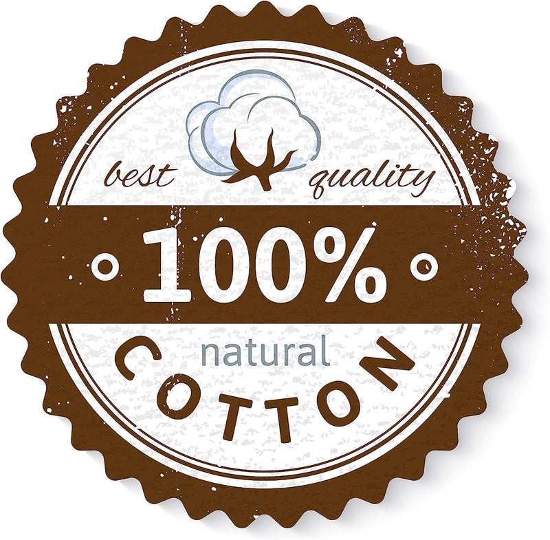 Cotton Delight Cotton Delight 100 ٪ وسادة القطن الطبيعية مجموعة من 2 العاج يورو شامز 28x28 وسادة غطاء وسادة غطاء اليورو حجم  - Image 5