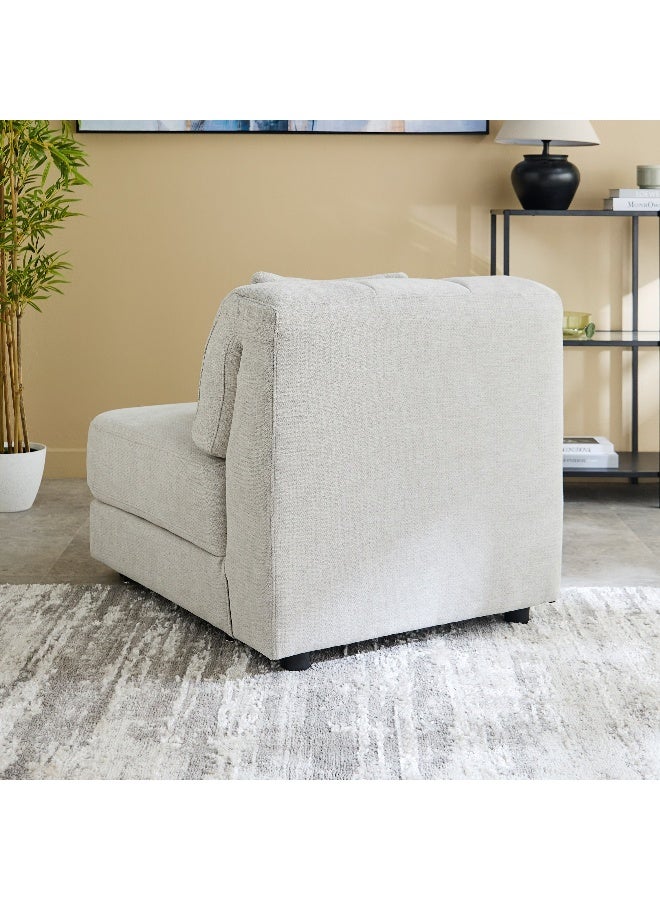 Home Box Skive Fabric Armless Chair with Cushion - Image 3