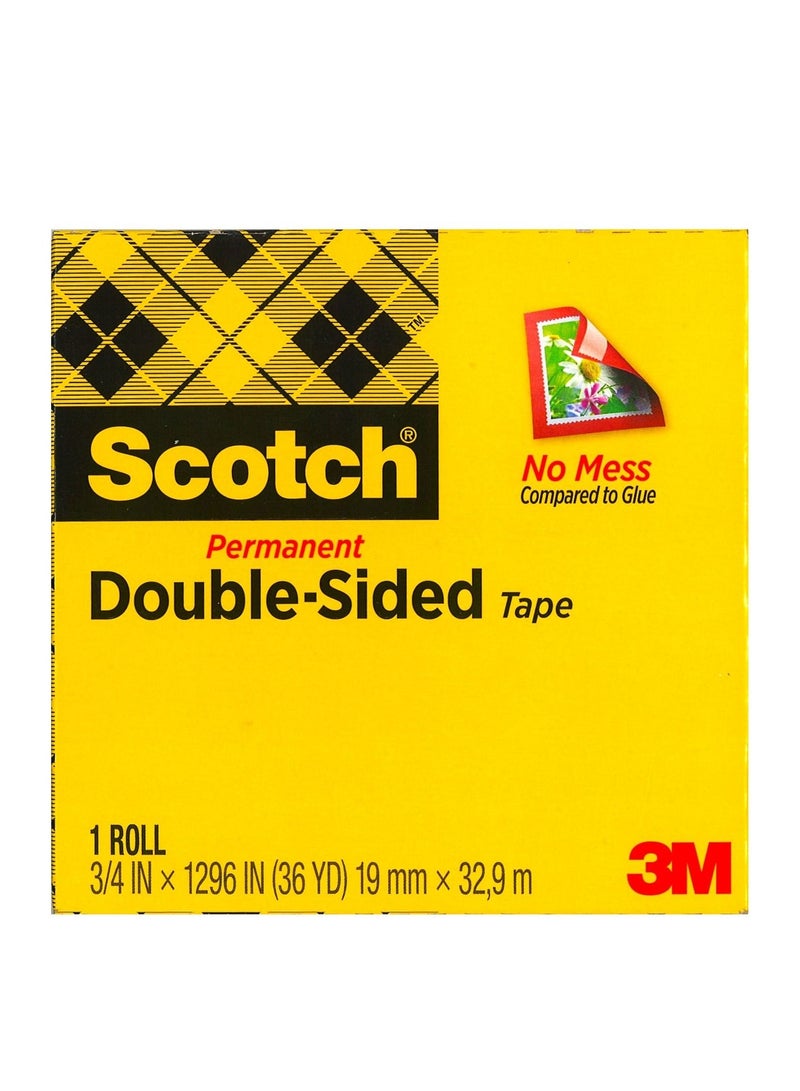 Scotch  19mm Wide Permanent Double Sided Tape - Image 1