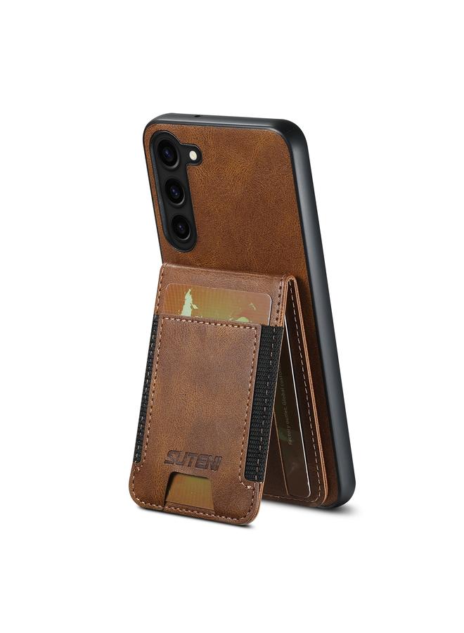 Suteni Case For Samsung Galaxy S24+ 5G H03 Oil Wax Leather Wallet Stand Back Phone Case - Image 3