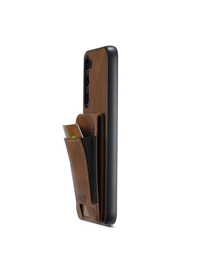 Suteni Case For Samsung Galaxy S24+ 5G H03 Oil Wax Leather Wallet Stand Back Phone Case - Image 5