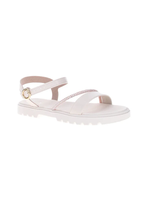 موليكينها Molekinha Junior Girls Sandals With Back Strap White | Made In Brazil