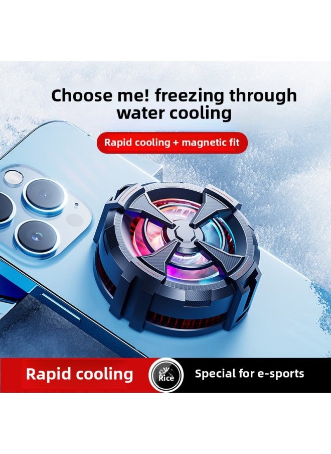 The AL12 Magnetic Semiconductor Mobile Phone Radiator Portable Speed Cooling Can Be Matched With Chicken In Stock-Product Color:AL02 Magnetic Suction Black (icing)  - Image 2
