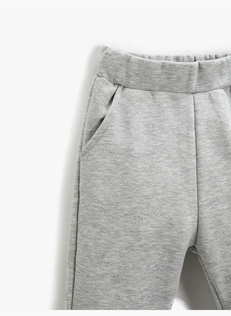 KOTON Printed Pocket Jogger Sweatpants