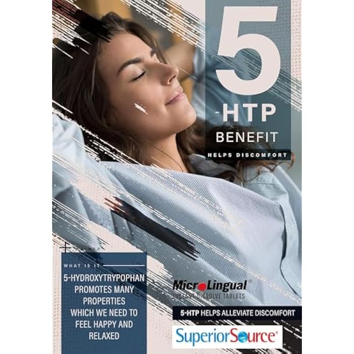 Superior Source 5-HTP 50 mg - Natural Supplement Aids Restful Sleep & Neurotransmitter Functions - Brain Health & Function Support - 5-Hydroxytryptophan Supplement - 60 Instant Dissolve Tablets - Image 5