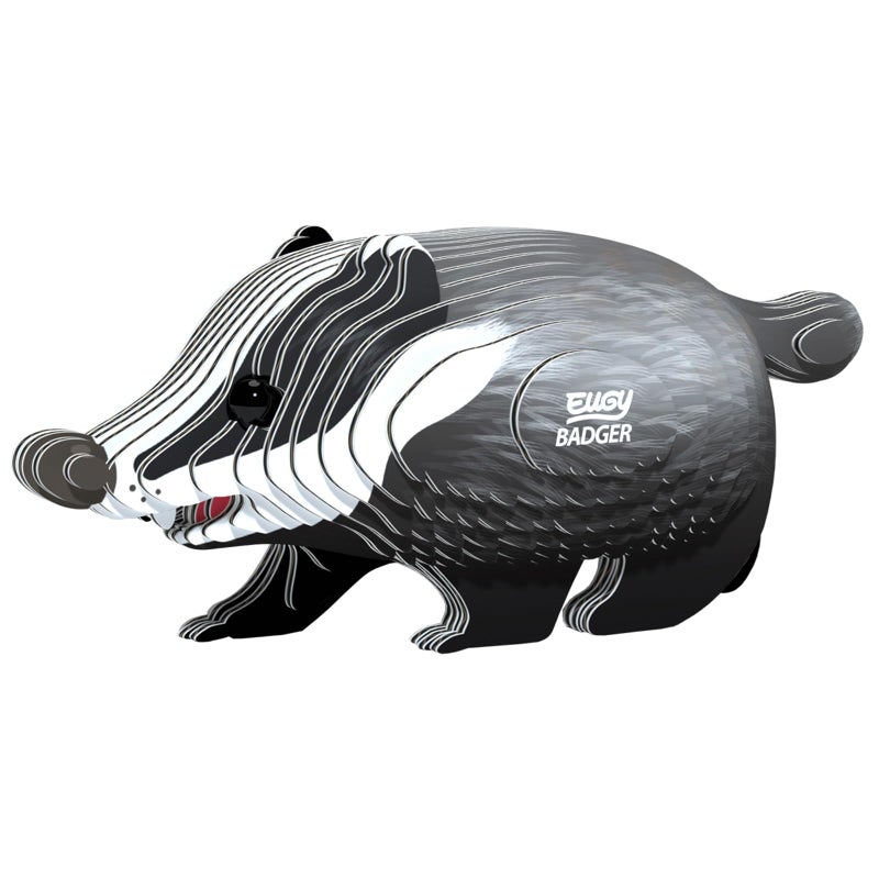 EUGY 094 Badger EcoFriendly 3D Paper Craft Puzzle - Image 4
