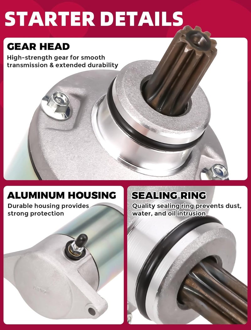 OLIFANT Starter for Arctic Cat 250 300 1998-2005 / Suzuki Quadrunner 250 1988-2002 King Quad 250 300 LT-F250 LT-F300F 250cc 300cc LT-4WD 2WD 4WD - Image 5