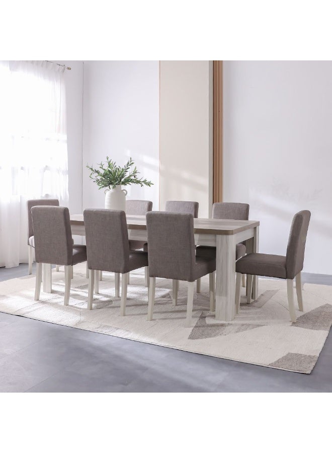 DANUBE HOME طاولة طعام أوليفوس 8 مقاعد - رماد/بلوط رمادي - Image 2