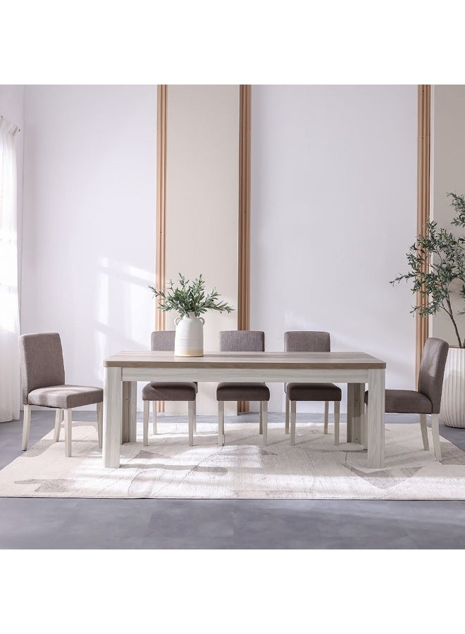 DANUBE HOME طاولة طعام أوليفوس 8 مقاعد - رماد/بلوط رمادي - Image 1