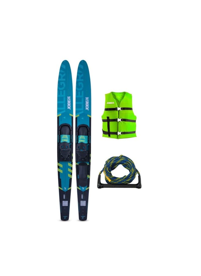 JOBE Allegre 67 Inches Skis Combo Package - Teal  - Image 1